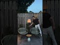 Solar USB vloerlamp - wit/zwart - ø34x147 cm