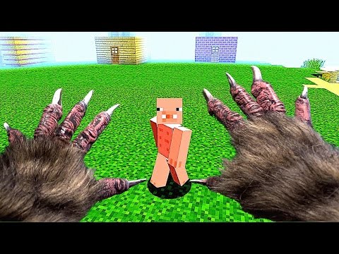 REALISTIC MINECRAFT ~ 1 WOLF vs 3 PIGS Video