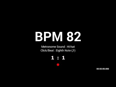 Metronome BPM 82 / Hi-hat / 8th