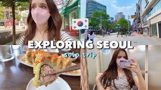 Solo trip to Seoul: exploring Hongdae, Korean sushi, shopping, hair extensions, Air b&b in Korea
