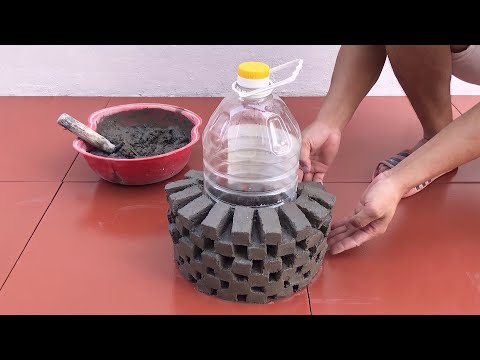 Amazing Creative Ideas From Cement - DIY Simple Cement Flower Pots At Home - Cement Craft Ideas