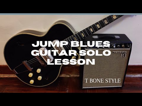 Jump blues guitar lesson | T-Bone Walker soloing style tutorial