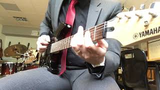 Video thumbnail for Yamaha ERG121 Electric Guitar Demo Strat style Fender like budget guitar Roland Cube 80x Review Demo by Musicianandteacher