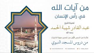 صورة 11. جانب من آيات الله في رأس الإنسان - الشيخ عبد القادر شيبة الحمد رحمه الله