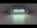 LED svetlo nástenné / cúvacie - biele 57W / 10-30V / R10, R148 / biely kryt (236x80x37mm) - Video Youtube