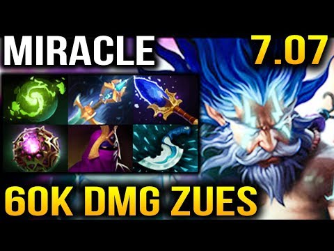 Miracle- Zeus 7 Slotted 60K Total Damages Dota 2 7.07b Dueling Fates