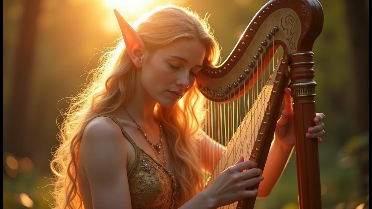Relaxing Music: Elven Harp Serenade in the Woods リラックス音楽：森で奏でるエルフのハープセレナーデ 편안한 음악: 숲 속 엘프 하프 세레나데
