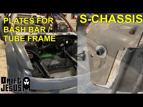 Nissan S Chassis Frame Reinforcement Plates For Bashbar Tube Frame Drift / Race