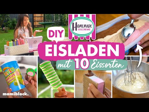 DIY Eisdiele & 10 x Eis zum Spielen | DIY Langnese Eiscreme - Täuschend echt 🤩| mamiblock