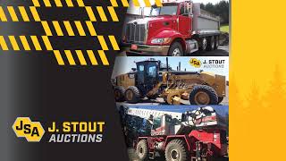 J. Stout Auctions August 26th Heavy Equipment Live Online Auction Event- NO RESERVES