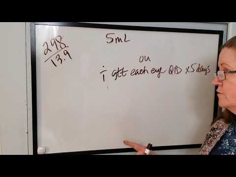 Calculate the Days' Supply of eyedrops or eardrops