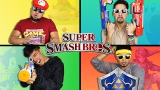 SUPER SMASH BRUH! 100k SUBS VS 1K YOUTUBE CHANNEL - LOSING TO A ROBLOX PLAYER IN SUPER SMASH BROS