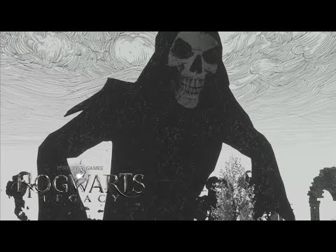 Hogwarts Legacy - Death Boss Fight HARD [4K 60FPS] - Elder Wand vs. Death Himself