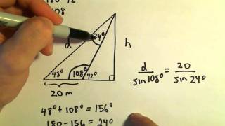 Law of Sines - Application/Word Problem, Ex 3