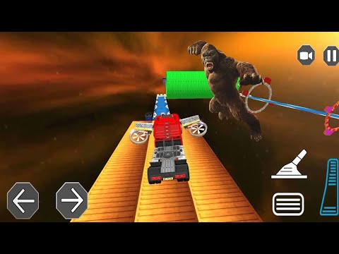 Mega ramp heavy truck driver | Oil tanker truck driving games #gaming #05