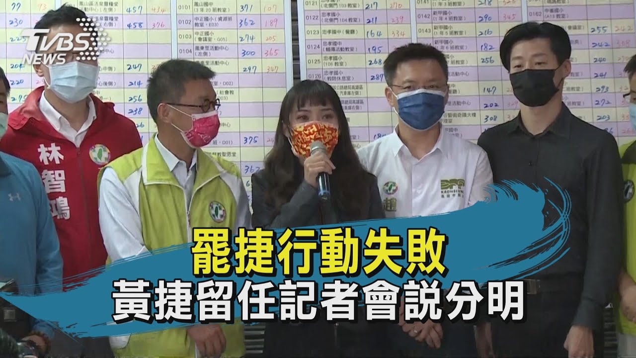 罷免失敗留任鳳山 黃捷「淚崩鞠躬」謝票:會更努力