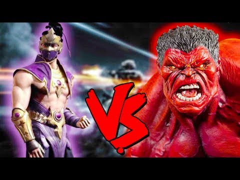 Rain Vs Red Hulk Army - Epic Battle - Mortal Kombat Costume Skin Mod