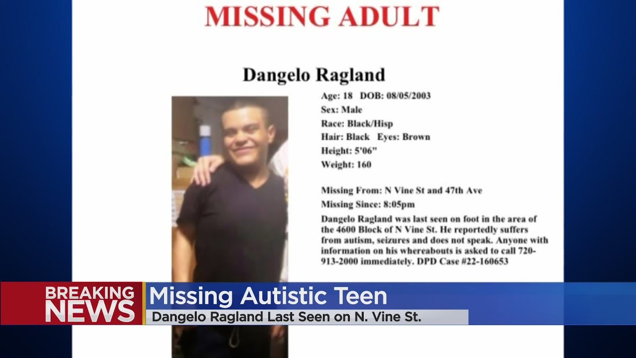 Missing Endangered Alert Issued For 18-Year-Old Dangelo Ragland Who Lives With Autism