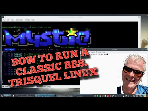 BBSes, the prehistoric social networks today, and Trisquel Linux (Cooking with Linux)