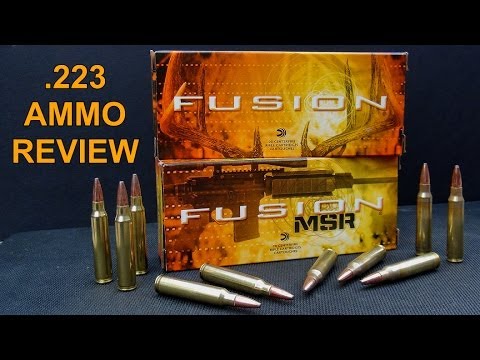 AMMO REVIEW:  .223 62 gr FEDERAL FUSION and FUSION MSR