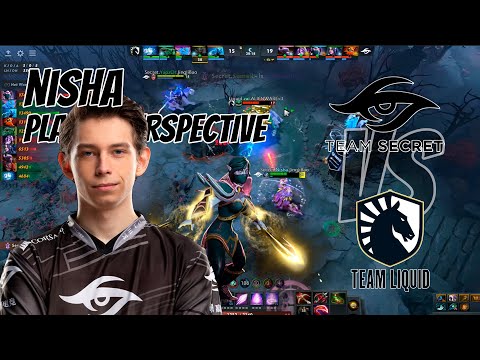 NIsha [Templar Assassin] Team Secret vs Liquid| #playerperspective #nisha #TA