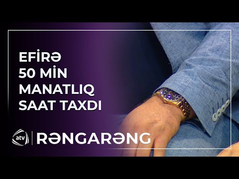 Efirə 50 min manatlıq saat taxdı - Dünyada cəmi 100 ədəddir