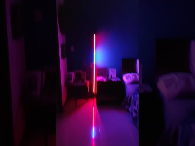 Vídeo relacionado con Lámpara de Pie LED Regulable RGB para sala de estar, 160 cm, con control por aplicación y mando a distancia, sincronización de música y temporizador, para decoración de fiestas