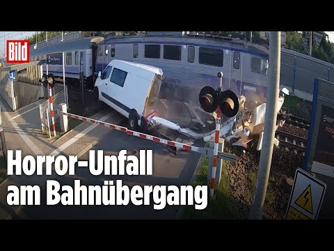 Gleis-Drama in Polen: Schnellzug zerfetzt Lieferwagen