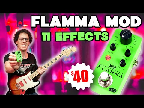 FLAMMA Mod - 11 Modulation Effects for 40 Bucks ( Some are Crazy) #PocketMoneyPedals