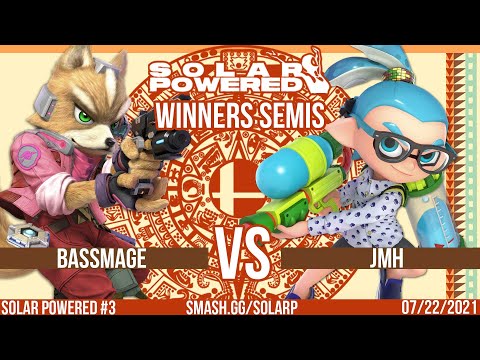 Solar Powered #3 - SSBU - LVD | BassMage(Fox) vs JMH(Inkling) - Winners Semi Finals