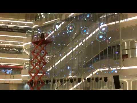 Advertising-Glass install at the Mall