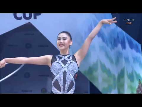2019.04.19 Ташкент - Aisha Izabekova 🇰🇬KGZ - Обруч 10,500 - World Cup Tashkent 2019