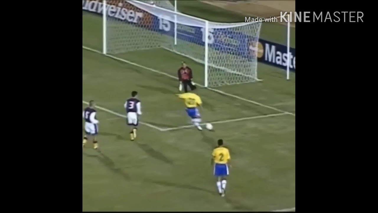 Primeiro Gol de Ronaldinho Gaúcho pela Seleção(Olha o que ele fez!)