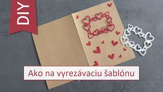 Vyrezávacia šablóna Rám srdiečka 5.8x7.2cm, 1 ks