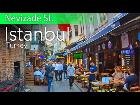 Istanbul walking tour - Nevizade St. - street walk