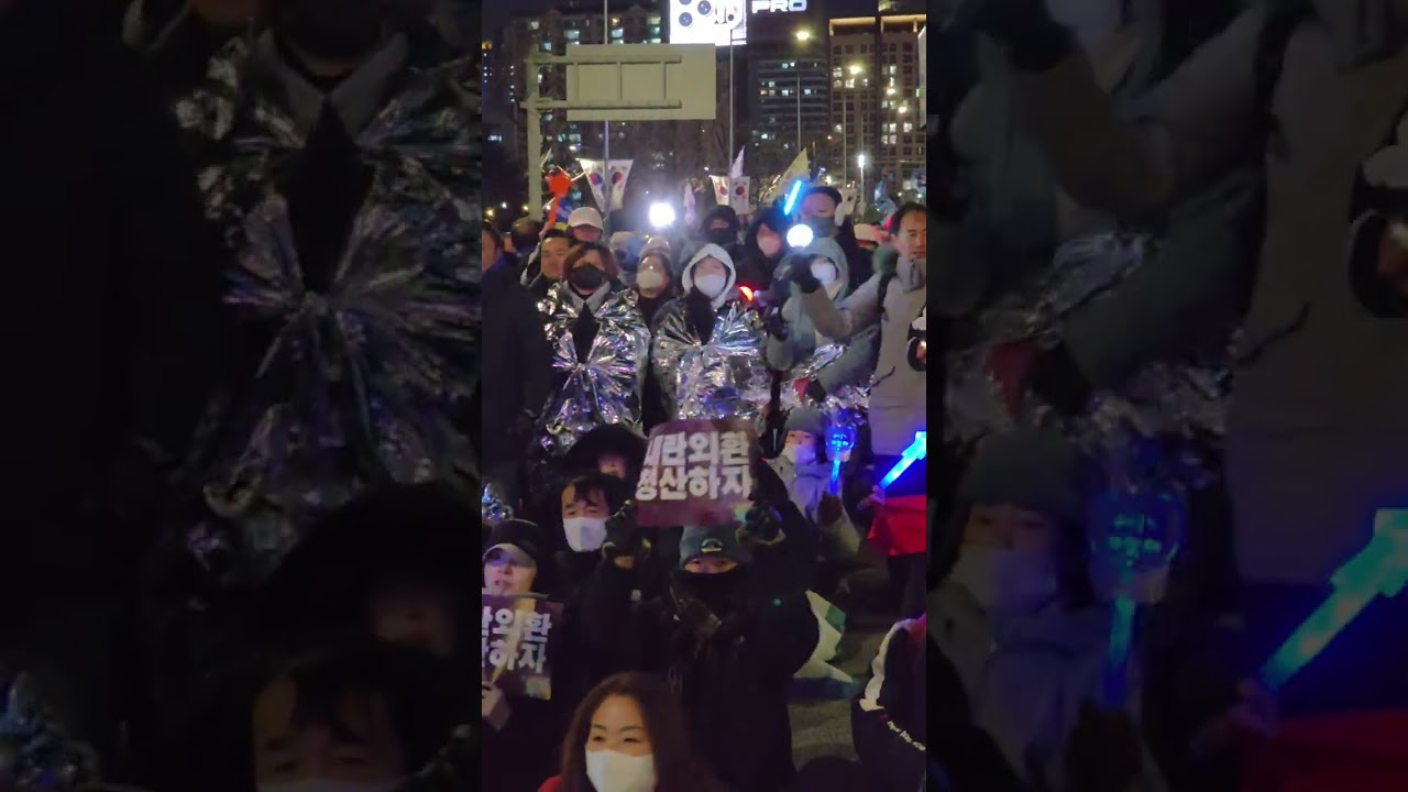 내란범들을 단죄하라!! #shorts #내란 #12월3일 #내란종식 #키세스 #응원봉집회 #비상계엄