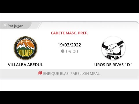 Cadete masc D VILLALBA GRUPO ABEDUL - UROS BASKET RIVAS