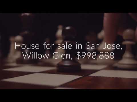 House for sale in San Jose, Willow Glen, $998,888