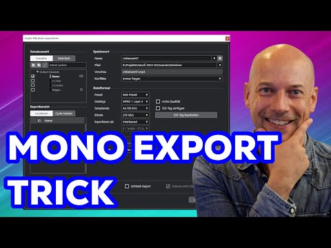 Export mono and stereo track at the same time in Cubase