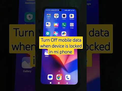 how to turn off mobile data when device is locked in mi phone #mi #turnoffdata #shorts