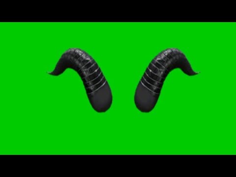 Chifre negro chroma key free