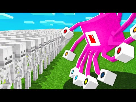 1000 Skeletons vs Mutant Eye Monster | Minecraft Mob Battle in Hindi