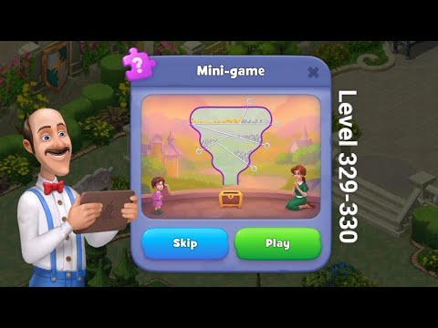Gameplay Gardenscapes Level 329-330