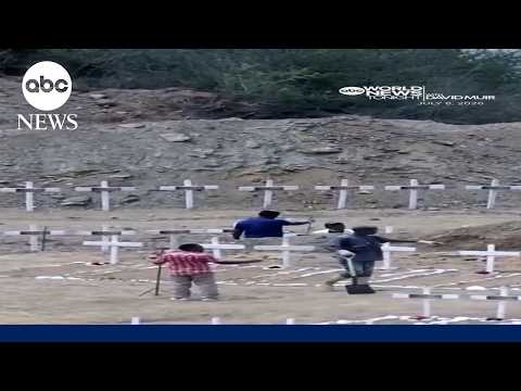 Mass graves in Venezuela after devastating quakes