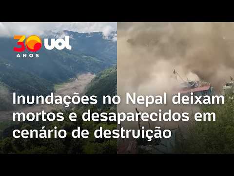 Inundações no Nepal deixam 8 mortos e 384 desaparecidos