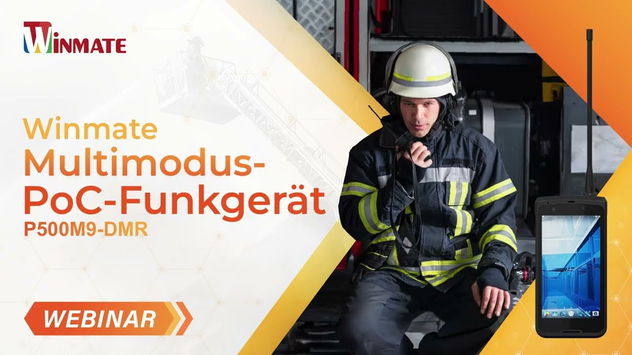 Gamechanger für Einsatzkräfte! Winmate Multimodus-PoC-Funkgerät P500M9-DMR im Einsatz