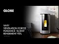 Globe Airtight poêle à pellets 10,5kW moka | video 1