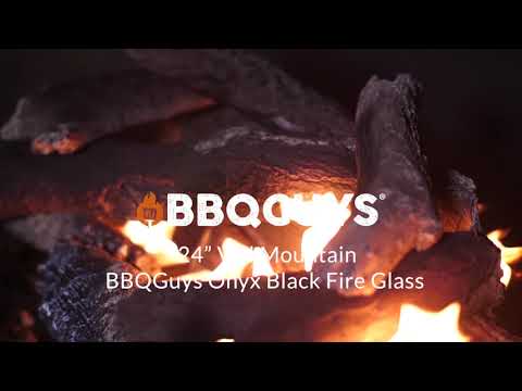 24in Vail Mountain BBQGuys Onyx Black Fire Glass Video