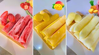 3 RECEITAS DE GELADINHO GOURMET DE FRUTAS - Abacaxi, Morango e Manga l Chef Léo Oliveira