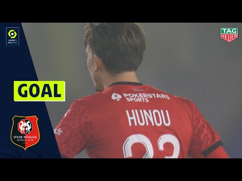 Goal Adrien HUNOU (60' - STADE RENNAIS FC) RC STRASBOURG ALSACE - STADE RENNAIS FC (1-1) 20/21